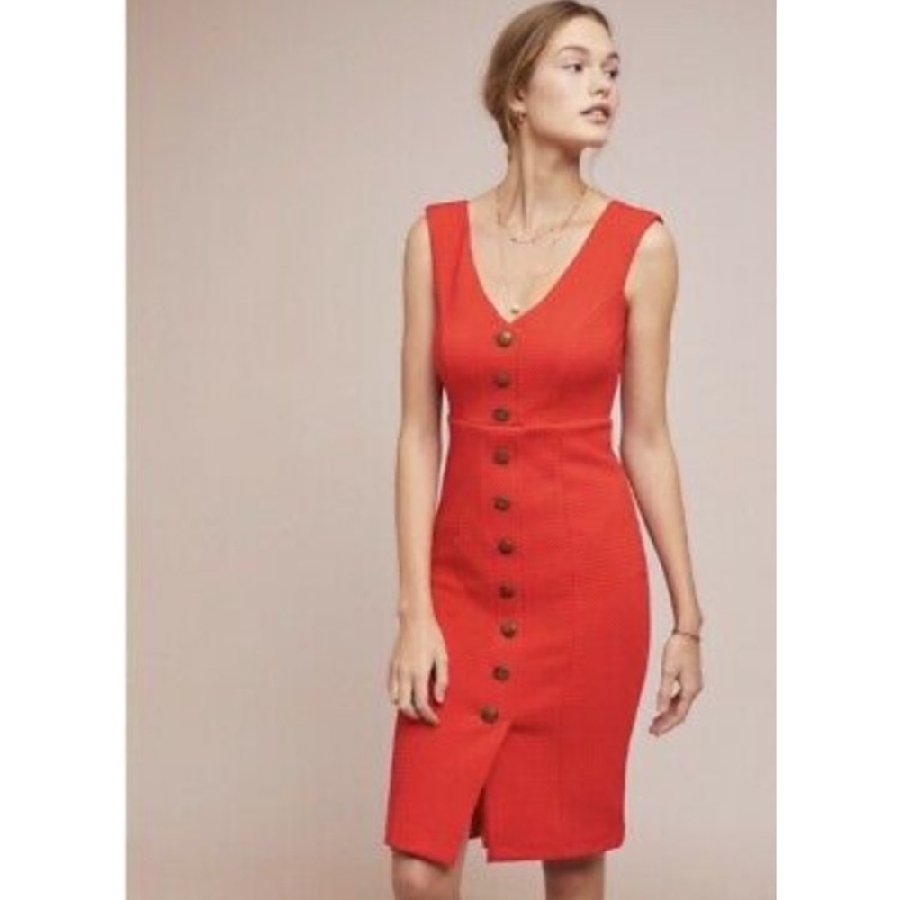 Anthropologie Maeve Sleeveless Button-down Dress